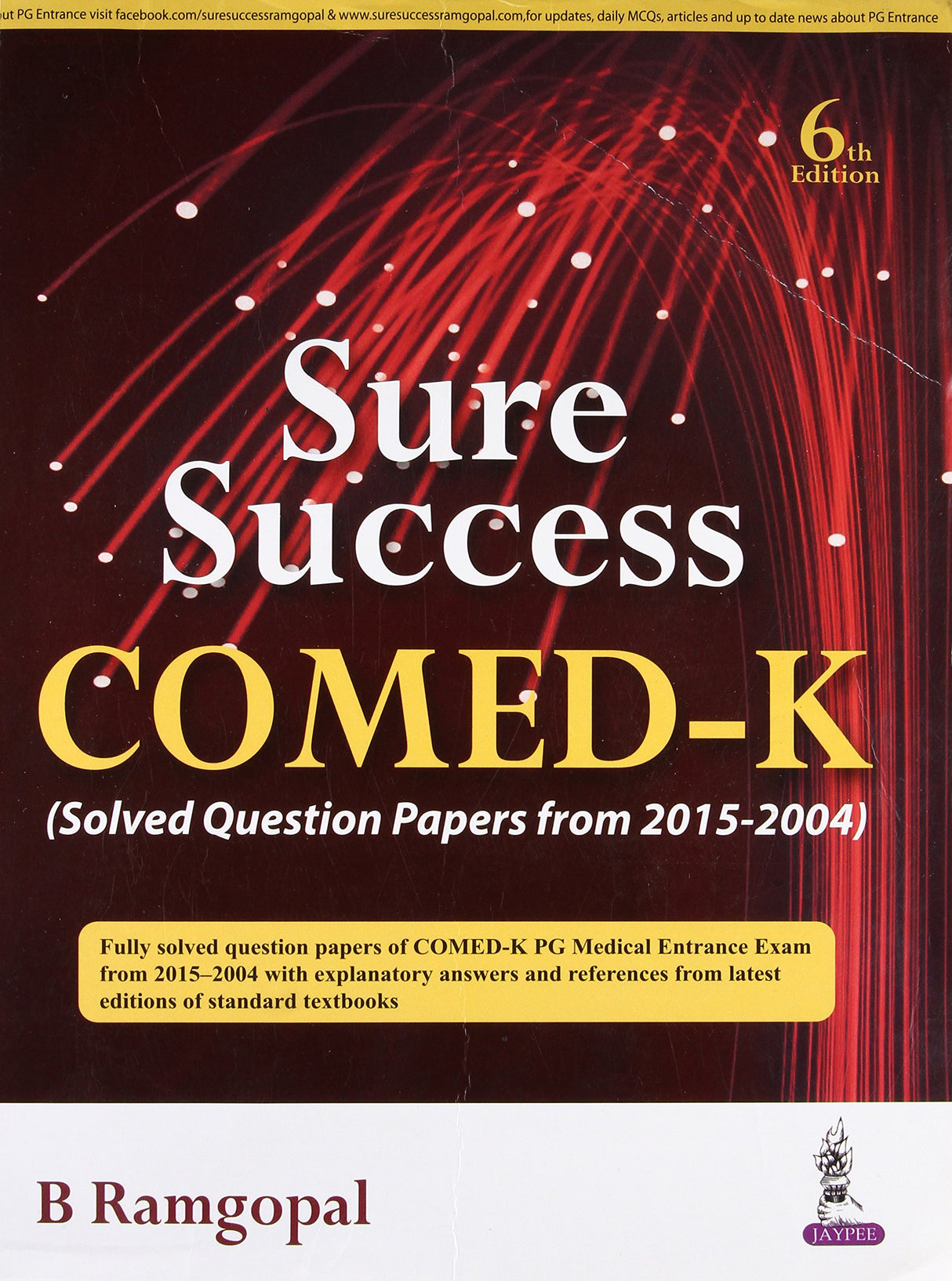SURE SUCCESS COMED-K (SOLVED QUESTION PAPERS FROM 2015-2004)