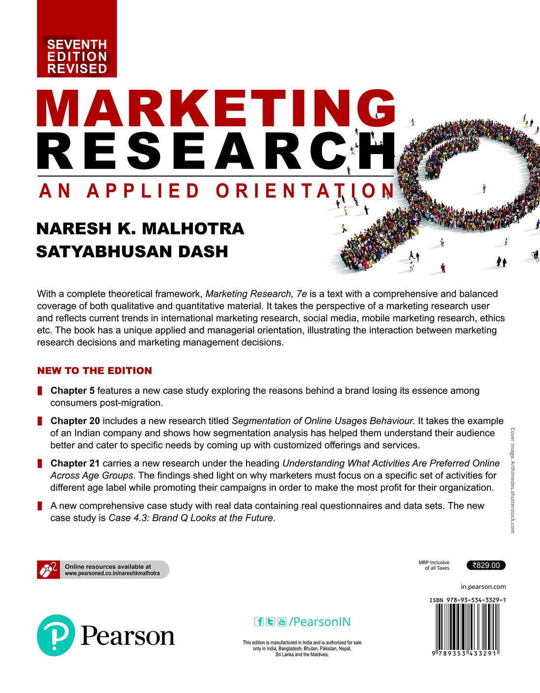 MARKETING RESEARCH AN APPLIED ORIENTATION 7ED (PB 2022) [Paperback] Naresh K. Malhotra and Satyabhusan Das