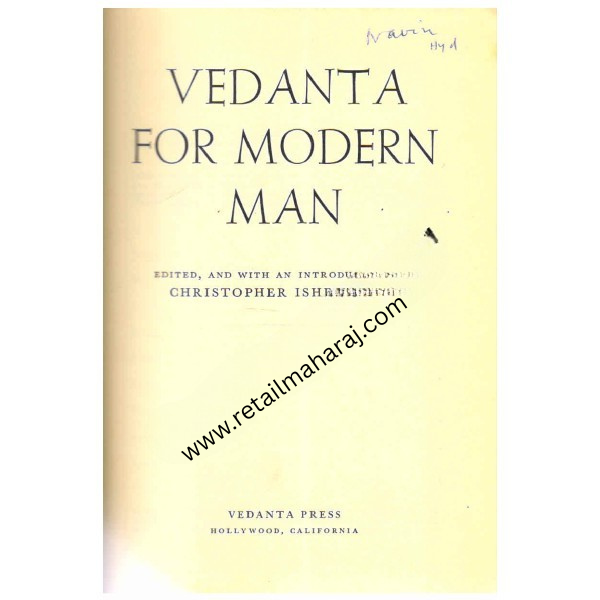 Vedanta for Modern Man 2nd Printing