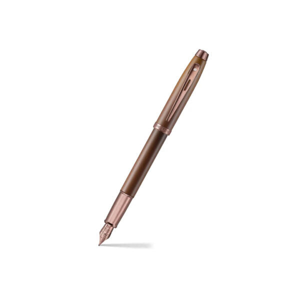 Sheaffer 100 Coffee Edition Matt Brown Pen with Regal Brown PVD Trim