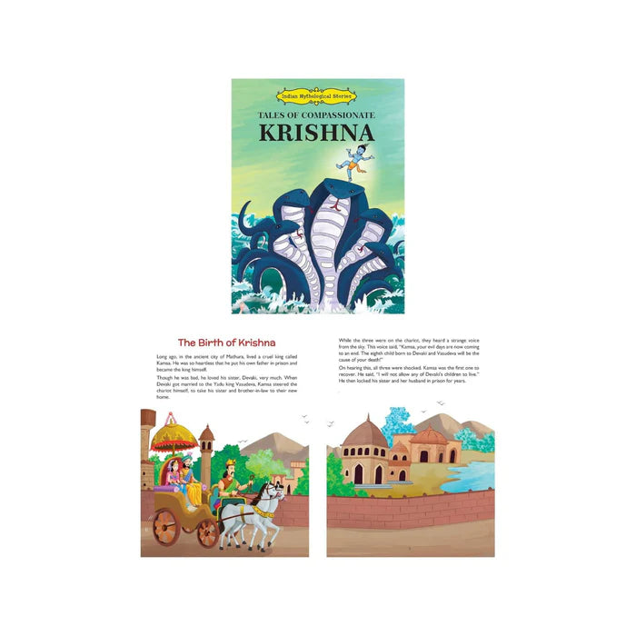 Indian Mythological Stories for Kids- Set of 5 Books - Lord Rama, Shiva, Krishna, Ganesha & Hanuman (Illustrated) - Retail Maharaj