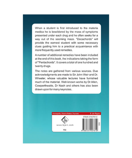 Decachords Top Ten Indications Of 120 Homeopathic Remedies - Retail Maharaj