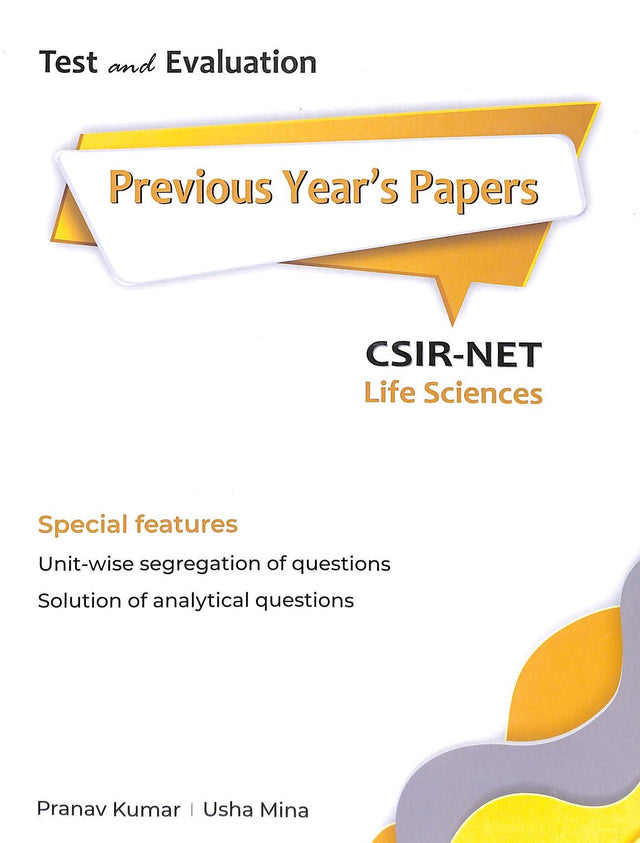 Test & Evalution Csir- Net Life Sciences For Previous Years Solved Papers - Retail Maharaj
