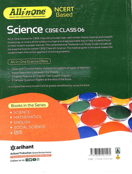 All In One Ncert Based Science For Class 6 - Retail Maharaj