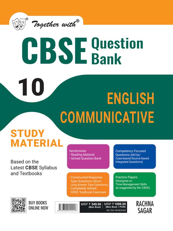 Together with CBSE Question Bank Class 10 English Communicative for 2025 Exam - Retail Maharaj