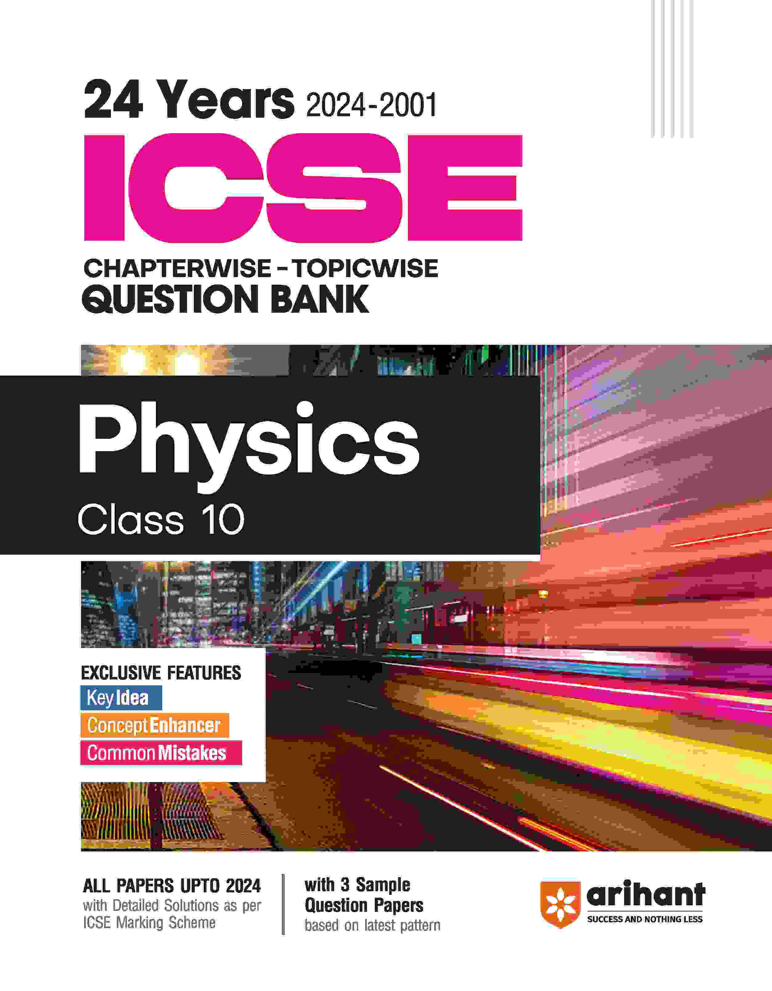 ICSE Physics Class 10th | 24 Years Chapterwise Topicwise Question Bank (2024 - 2001)