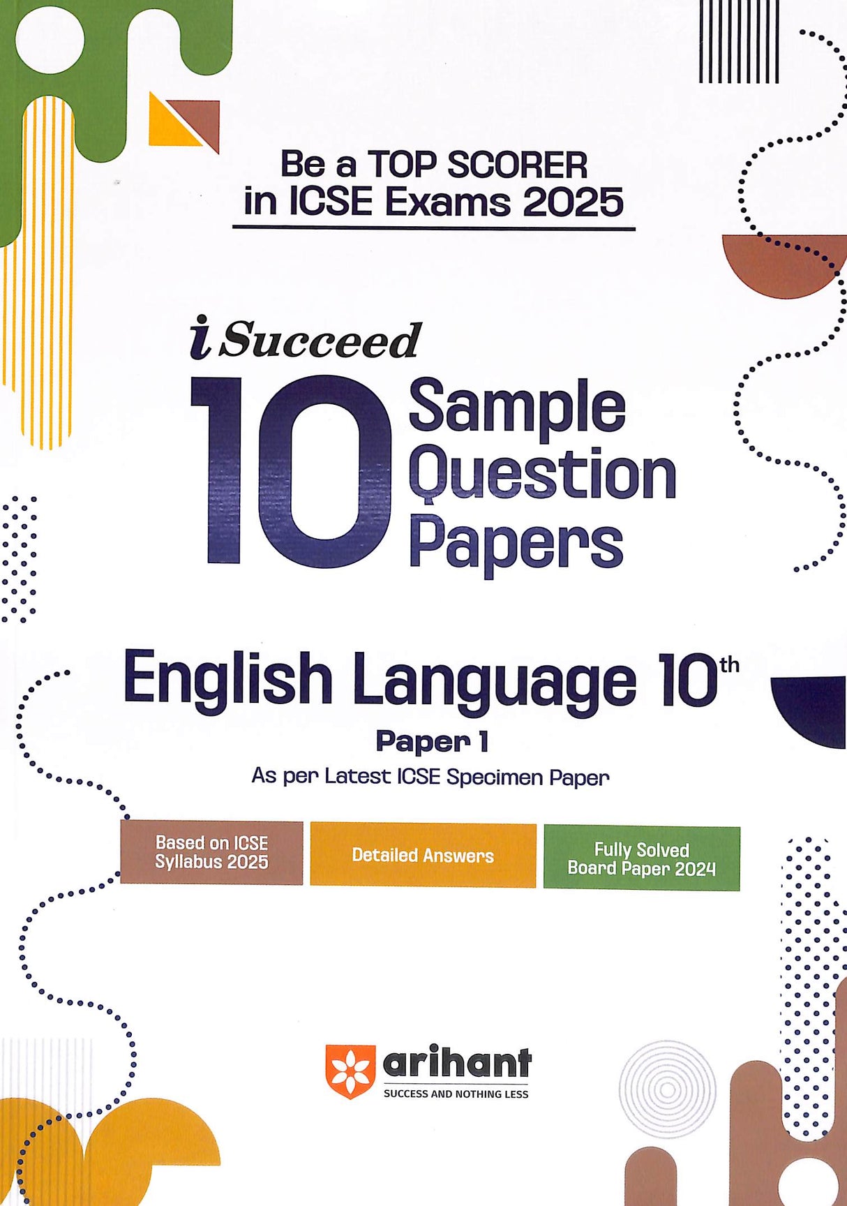 English Language 10th Class Paper 1 I Succeed 10 Sample Question Papers Icse - Retail Maharaj