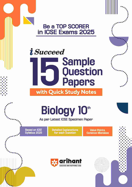 Biology 10th Class I Succeed 15 Sample Question Papers Icse - Retail Maharaj