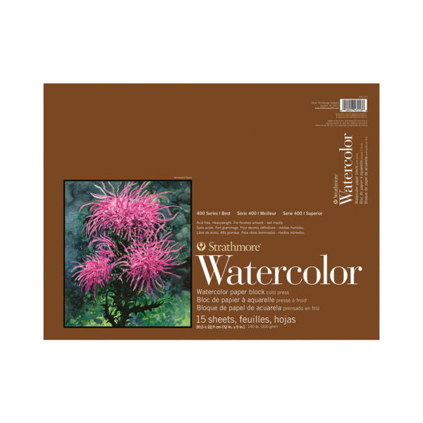 Strathmore 400 Series Watercolor Paper Pads Cold Press Professional Sheets