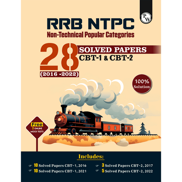 RRB NTPC 28 Previous Year Solved Papers CBT - I & 2 (2016-2022) English Medium - Retail Maharaj