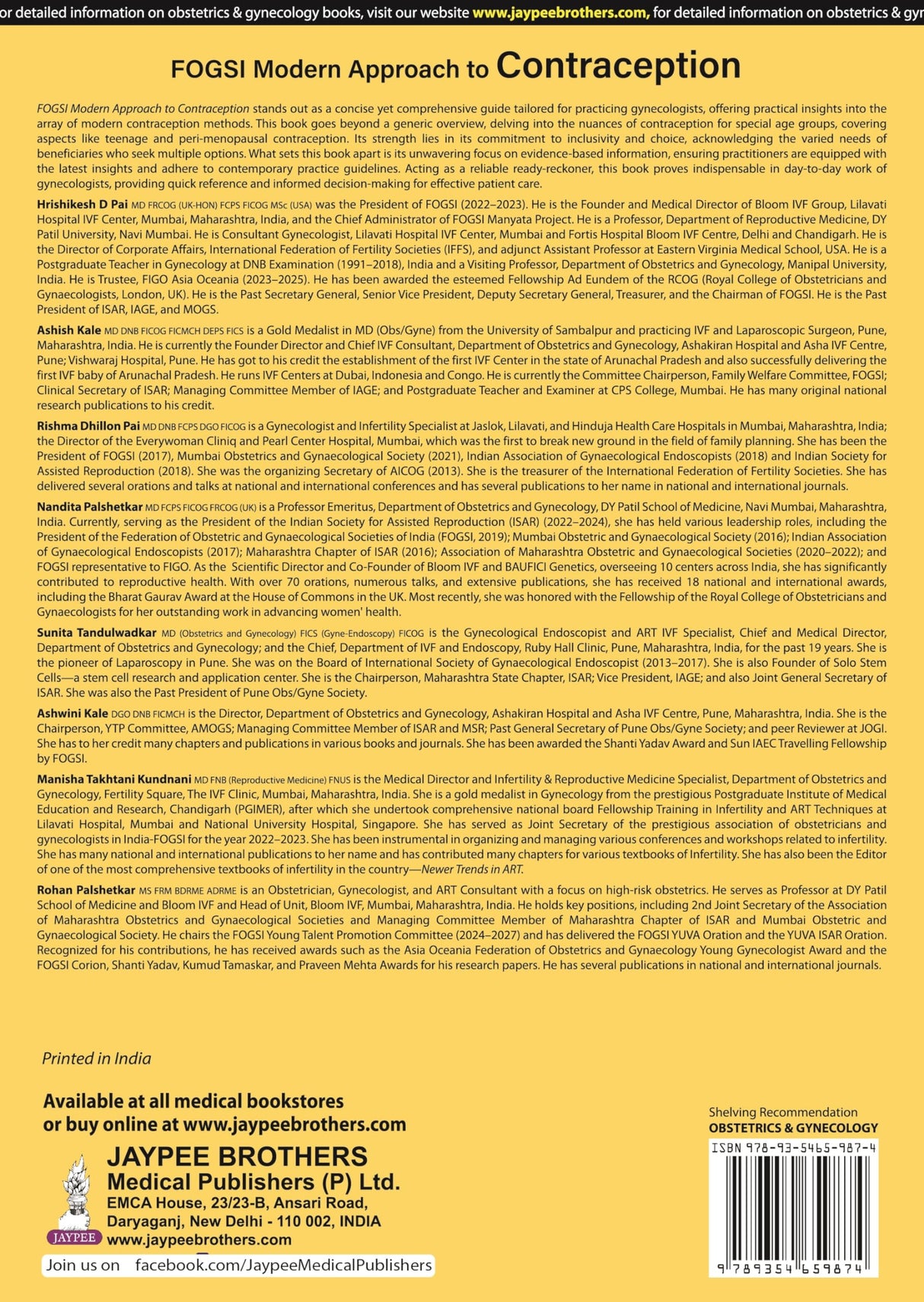 FOGSI: Modern Approach to Contraception