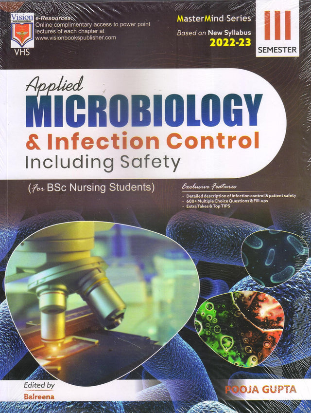 Applied Microbiology & Infection Control Including Safety For Bsc Nursing Students - Retail Maharaj