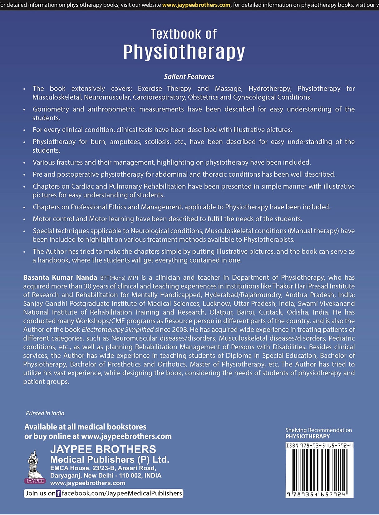 TEXTBOOK OF PHYSIOTHERAPY