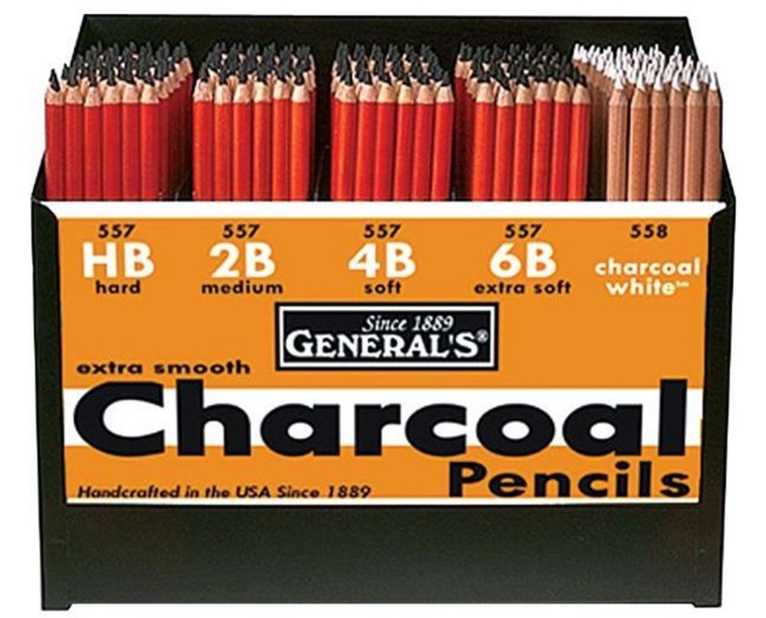 General’s “The Original” Charcoal Pencils – Assorted Grades & White