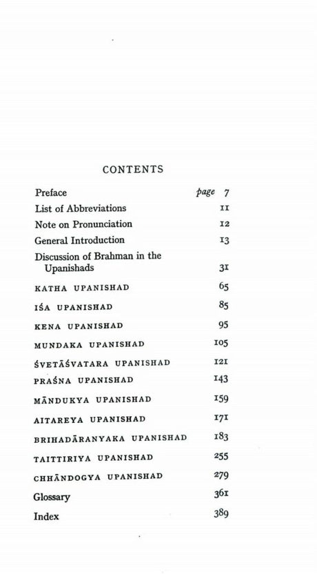 The Upanishads : A one-volume Abridgement - Retail Maharaj