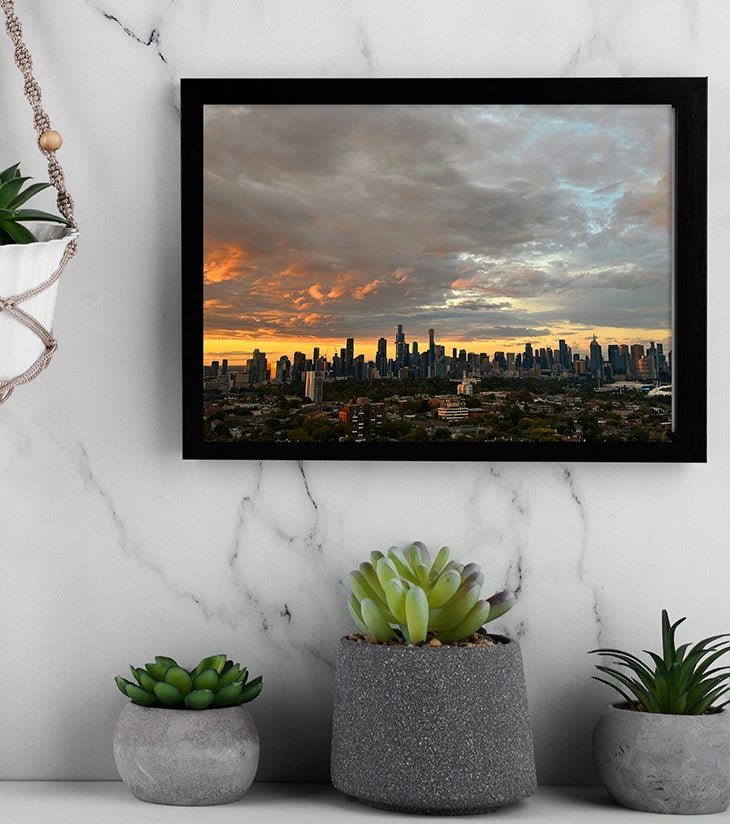 “Twilight Symphony – Melbourne Skyline” by Ankita Sengupta