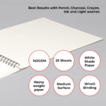 Anupam Sketch-O Spiral Drawing Book Soft Cover 140 GSM - Retail Maharaj
