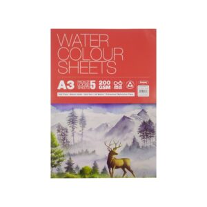 Anupam Watercolor Paper - 200gsm Cut Packs A5, A4 & A3