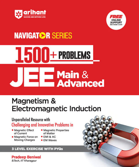 JEE Navigator 1500+ Problems Magnetism & Electromagnetic Induction for JEE Main & Advanced 2026 - Retail Maharaj