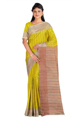 Handcrafted Kantha Silk Saree