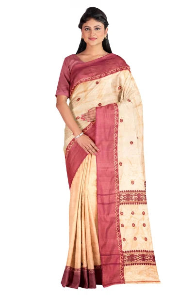 Dokhna Tussar Silk Saree - Retail Maharaj