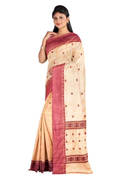 Dokhna Tussar Silk Saree - Retail Maharaj