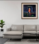 Silent Steps – Mixed Media Painting by Rakhi Mukherjee