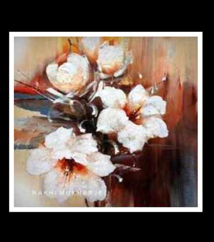 Blossom Whisper – Handcrafted Acrylic Painting on Canvas