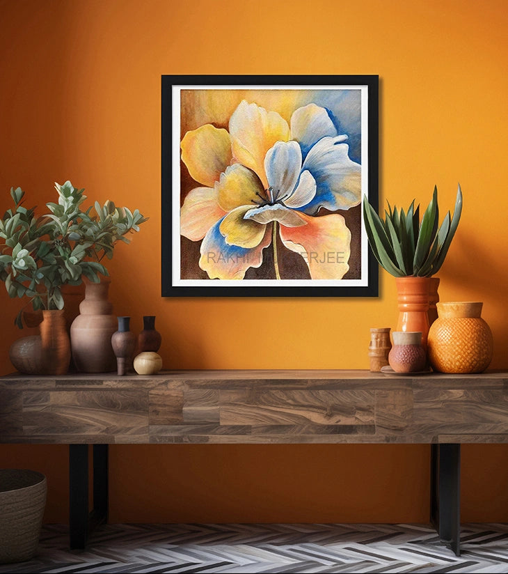 Petal Radiance – Handcrafted Acrylic Painting on Canvas