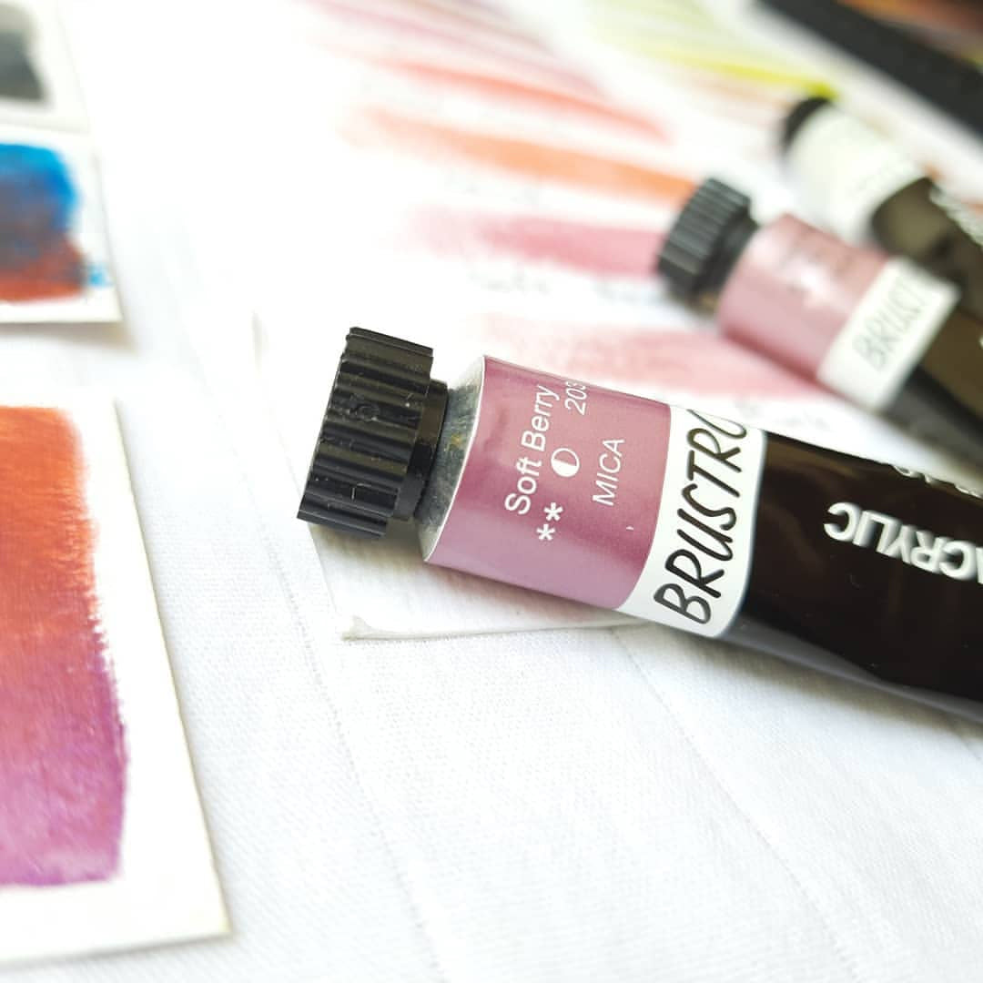 Brustro Artists Metallic Acrylic Colour Set Premium 24 Shades 12ml Tubes