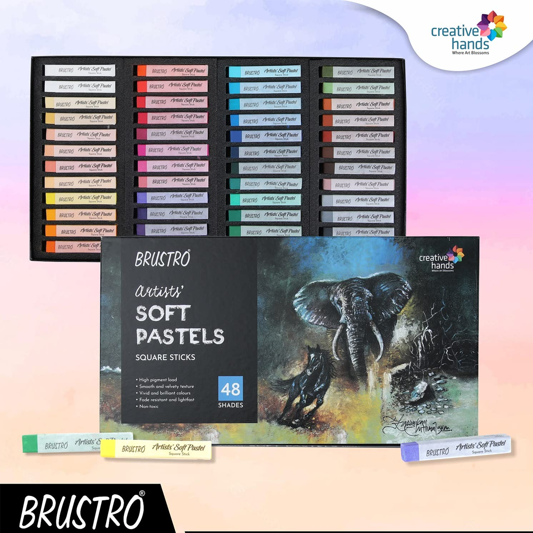 Brustro Artists Soft Pastel Colour Set for Drawing and Painting