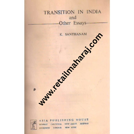 transition in India and other essays 1st edition - Retail Maharaj