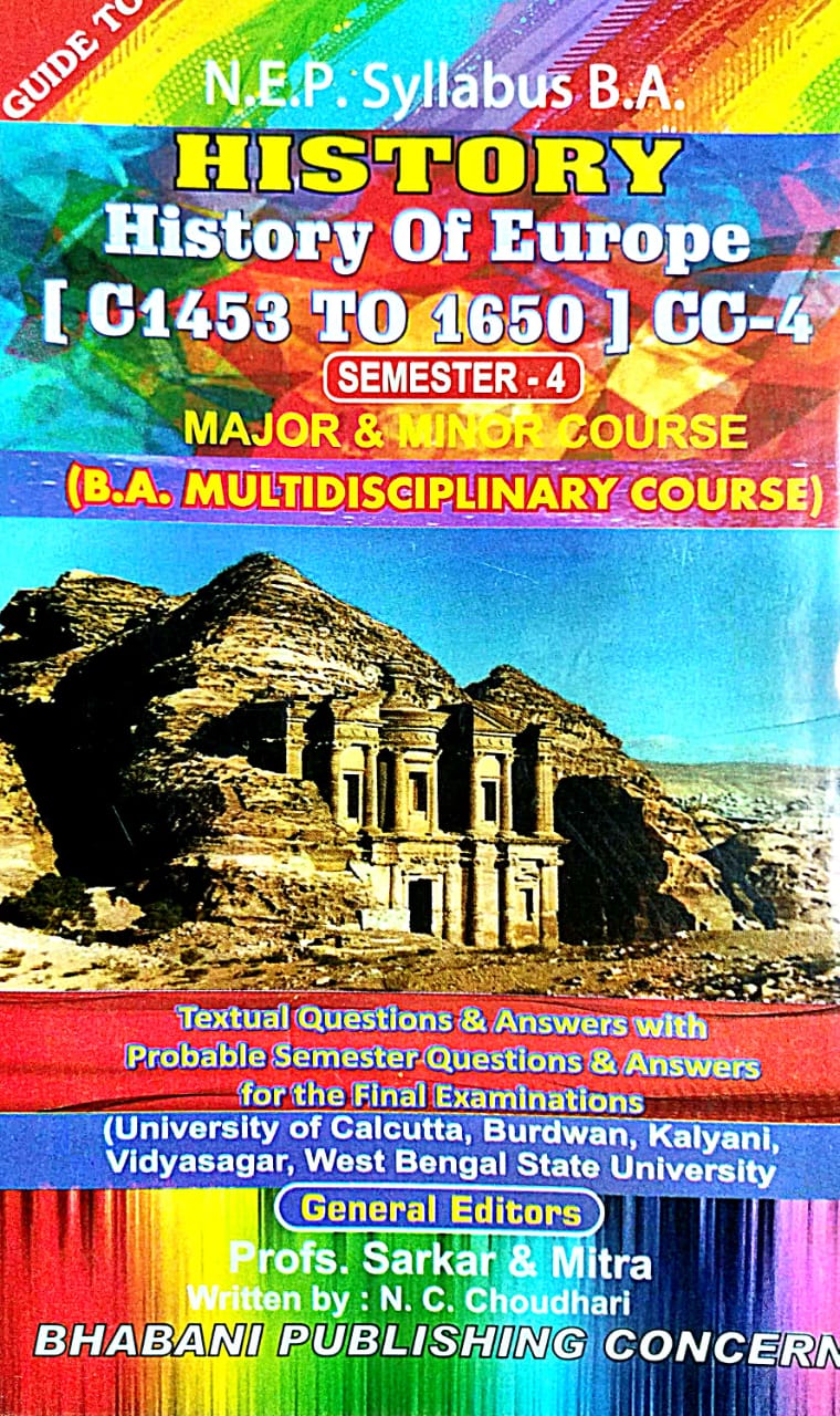 B. A. History of Europe (c1453 to 1650), CC-4 (Semester 4) (English Version) - Retail Maharaj