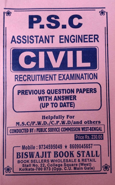 P.S.C Assistant Engineer (CIVIL) in English - Retail Maharaj