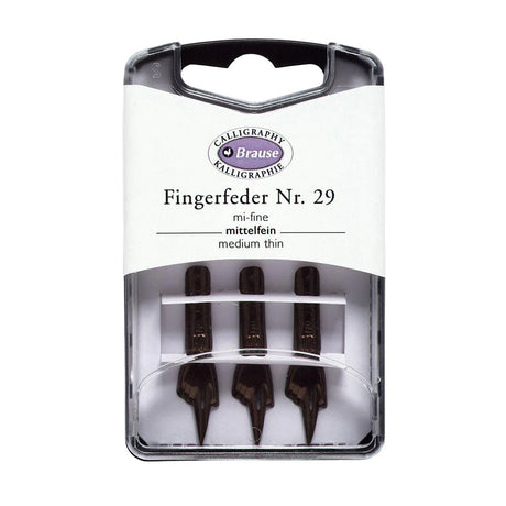 Brause Calligraphy Steel Nibs Pack of 3 Assorted Styles - Retail Maharaj