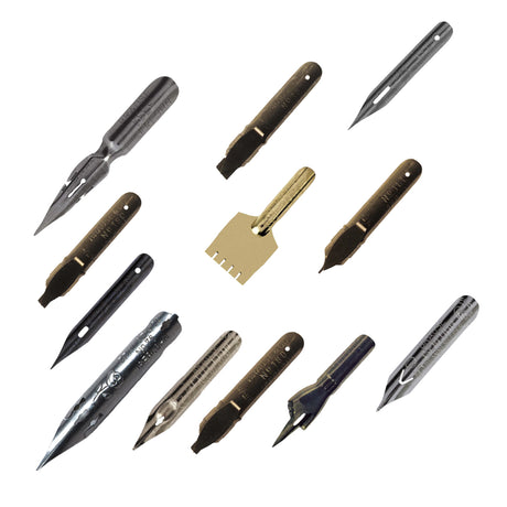 Brause Calligraphy Steel Nibs Pack of 3 Assorted Styles - Retail Maharaj