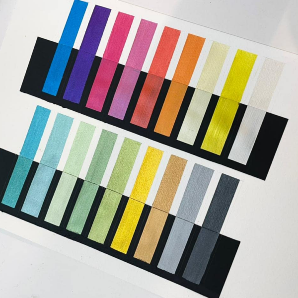 Brustro Artists’ Metallic Gouache Set of 18 x 12 ml