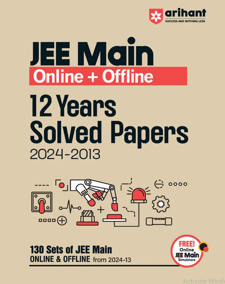 JEE Main 12 Years Online + Ofline Solved Papers (2024-13) - Retail Maharaj