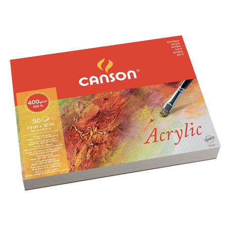 Canson Acrylic Pads Open Stock – 400 GSM Cold Pressed Paper - Retail Maharaj