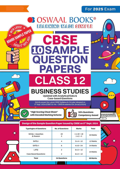 CBSE Sample Question Papers Class 12 Business Studies (For 2025 Exam) - Retail Maharaj