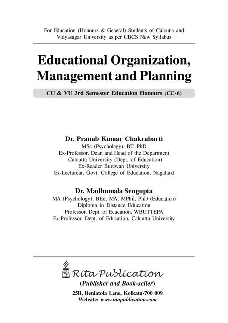 CC-06_Educational Organization, Management and Planning (CU & VU) (Hons)-3rd Sem - Retail Maharaj