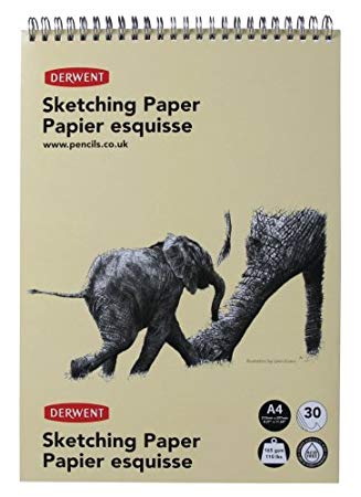 Derwent Sketch Pad Wire Bound Drawing Paper 165 GSM