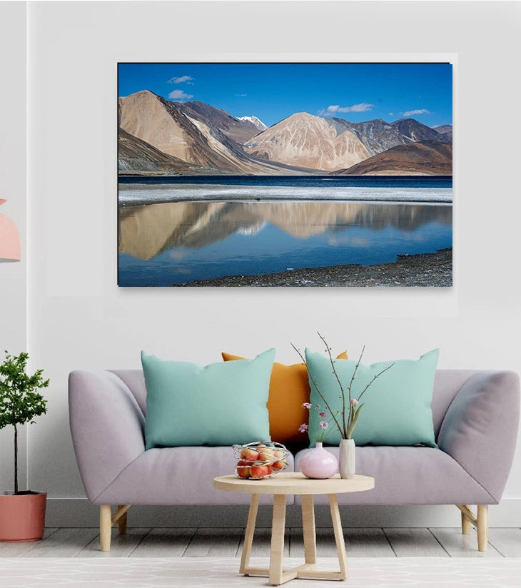 “Reflections of Solitude – Pangong Lake, Ladakh” by Debarshi Guha Roy