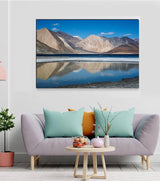 “Reflections of Solitude – Pangong Lake, Ladakh” by Debarshi Guha Roy