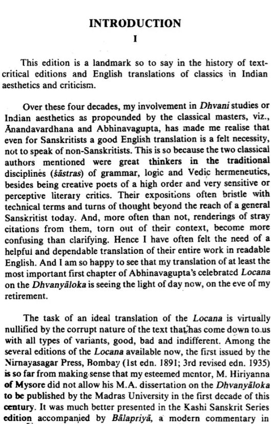 Dhvanyaloka Locana With An Anonymous Sanskrit Commentary And English Translation (An Old and Rare Book)