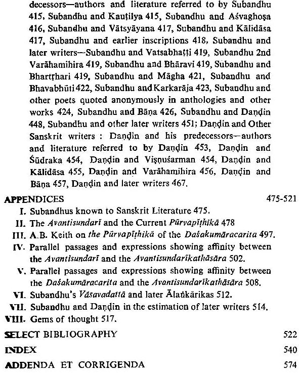 Subandhu and Dandin (An Old and Rare Book)