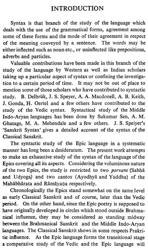 Epic Syntax (An old and Rare Book)