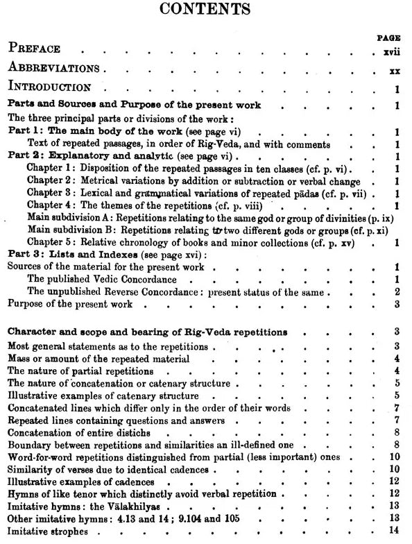 Rig-Veda Repetitions : The Repeated Verses and Distichs and Stanzas of The Rig-Veda In Systematic presentation and With Critical Discussion (An Old and Rare Book)