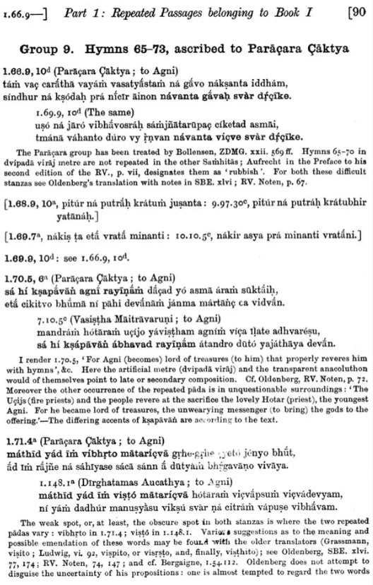 Rig-Veda Repetitions : The Repeated Verses and Distichs and Stanzas of The Rig-Veda In Systematic presentation and With Critical Discussion (An Old and Rare Book)