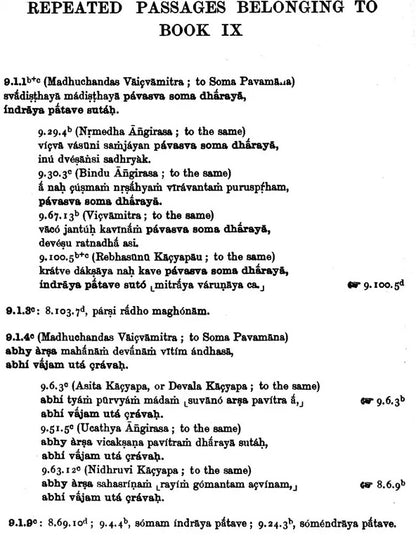 Rig-Veda Repetitions : The Repeated Verses and Distichs and Stanzas of The Rig-Veda In Systematic presentation and With Critical Discussion (An Old and Rare Book)